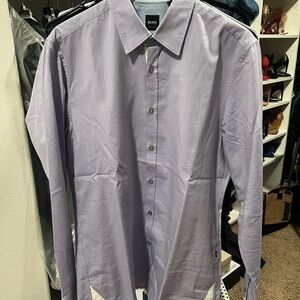 Boss Men's Lavender Dress Shirt
